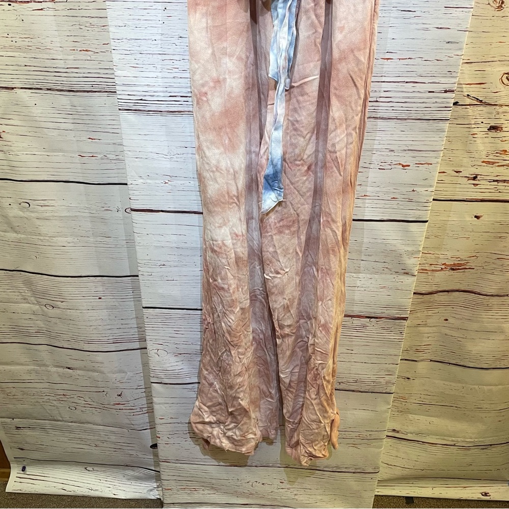 NEW Free People Just Float Tie Dye Strapless Jumpsuit in Peach - size small - Picture 4 of 11